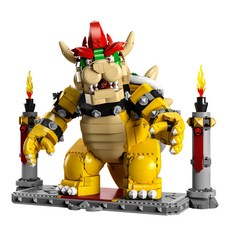 LEGO 樂高積木 巨無霸庫巴 The Mighty Bowser, 靈活組裝設計, 內建火球發射器, 結合互動遊戲, 1盒