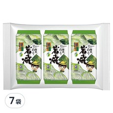 橘平屋 岩燒海苔 原味3入, 清香麻油精緻烘烤, 細緻清脆, 12.6g, 7袋