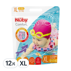 Nuby 游泳褲型尿布 女童, XL, 12片