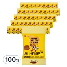 머거본 허니버터 아몬드, 10g, 100개 10g, 100개