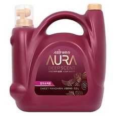 아우라 딥센트 초고농축 섬유유연제 스윗만다린 본품, 5.5L, 1개 5.5L, 1개