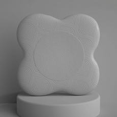 瑜珈護墊, 19.5cm x 19.5cm, 厚1.8cm, 重量67g, 19.5 x 19.5 x 1.8cm, 質感灰, 4個
