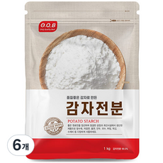 OQB 감자전분, 1kg, 6개