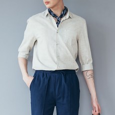 7부셔츠 단군 남성용 베이직퓨어 7부셔츠