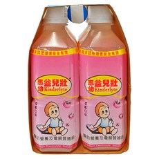Hwei Yow 惠幼 Kinderlyte 益而壯 電解水 草莓口味 4瓶裝 Set, 1.44L, 1組