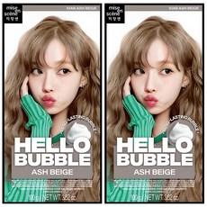 mise en scene 魅尚萱 Hello Bubble泡沫染髮劑, 10AB霧灰奶茶, 2盒