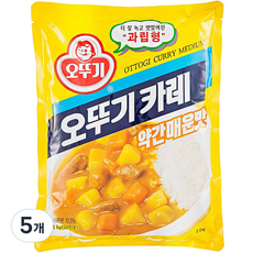 오뚜기 카레 (약간매운맛) 1kg, 5개
