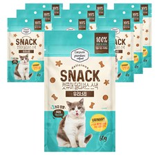 캣퓨어 고양이 딜리셔스 스낵, 10개, 60g, 유리너리