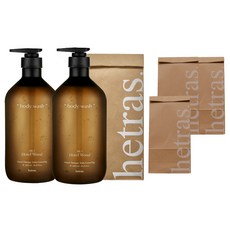 hetras. Hotel Therapy大容量沐浴露 No.7 飯店木質香, 4瓶, 1.013L