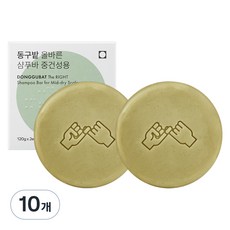 동구밭 올바른 샴푸바 중건성용, 120g, 10개