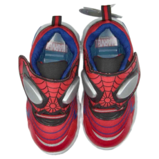 MARVEL 漫威 SPIDER-MAN 蜘蛛人 電燈鞋，紅/藍色，尺寸17.0-22.0, 170mm, 紅色 + 藍色