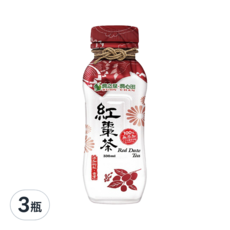 潤之泉潤心田 紅棗茶, 330ml, 100% 無添加人工添加物, 全天然紅棗茶, 3瓶