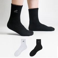 크로커다일 부드럽고 따뜻한 자수 쿠션 스포츠 수면 극세사 양말 3족 CD4SK1043