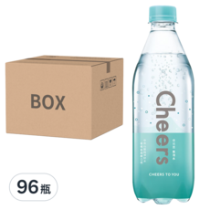 泰山 CHEERS 氣泡水，中央山脈純淨好水, 500ml, 96瓶