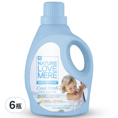 NATURE LOVE MERE Cool Fresh 嬰兒柔軟精 1800毫升, 1.8L, 6瓶