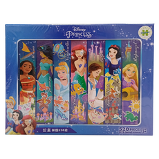 Disney Princess 公主 11 拼圖,520片, 380x530mm, 適合年齡: 3歲以上, HPD0520-183, 1盒