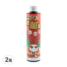 DAWOKO 木酢達人 暖心老薑湯 玫瑰天竺葵, 天然弱酸保護肌膚, 添加膠原蛋白滋潤, 玫瑰天竺葵精油舒緩疲勞, 200g, 2瓶