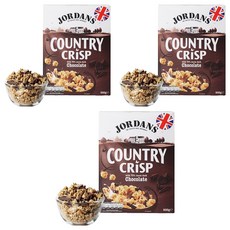 JORDANS 黑可可燕麥脆片, 500g, 3盒