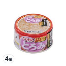INABA CIAO 啾嚕 多樂米濃湯罐, 14歲以上 雞肉+鮪魚+扇貝, 80g, 4罐