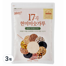 태광선식 17곡 현미 미숫가루, 500g, 3개