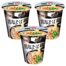 ACECOOK鹽味雞湯風味杯麵，濃郁美味，耐嚼麵條, 3入