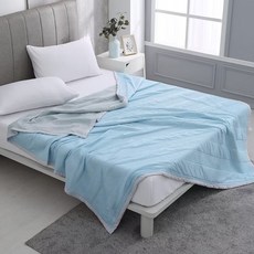 Ishur 伊舒爾 冰科技冰感絲涼被 - 150x200公分, 100%聚酯纖維, 200 x 150cm, 冰立藍