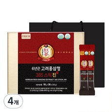 정원삼 6년근 고려홍삼정 365스틱 진 + 쇼핑백, 300g, 4개 100g, 12개
