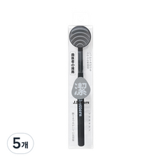 오픈스페이스 프리미엄 실리콘 혀클리너 블랙, 25g, 5개