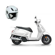 한솜모터스 레트로 클래식 스쿠터 아르떼Arte 125 오토바이 스쿠터 + 헬멧제공 방문설치, Arte 125, 화이트