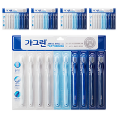 가그린 스탠다드 와이드 미세모 칫솔, 10개입, 5개