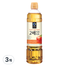 청정원 2배 사과식초, 900ml, 3개