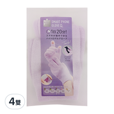 COGIT Beauty Drop水凝膠保濕手套, 適用於19-23cm, 觸屏手機手套, 4雙