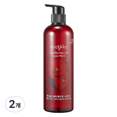 레드플로 꽃을든남자 동백 헤어젤 슈퍼하드, 2개, 500ml