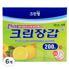 크린랩 플러스 크린장갑, 6개, 200개입