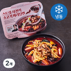 스트릿 사천식 소고기 마라탕면 (냉동), 314g, 2개