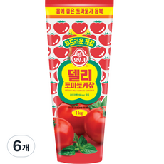 오뚜기 델리 토마토 케찹, 1kg, 6개