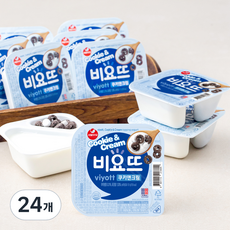 서울우유 비요뜨 쿠키앤크림, 131g, 24개