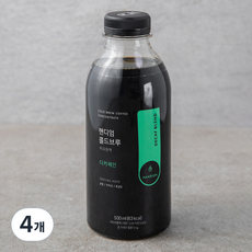 핸디엄 콜드브루 커피원액 디카페인 DECAF BLEND, 500ml, 4개