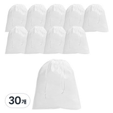 도나앤데코 라일리 부직포 주머니 S, 화이트, 30개