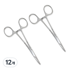 의료용 포셉 겸자 곡선 12.5cm, 12개