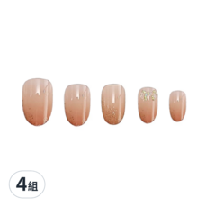Paula's Nail 寶拉美甲 星月蝴蝶寶石美甲貼片,4組,AP69197