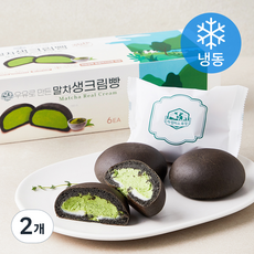 아침미소목장 말차 생크림빵 6개입 (냉동), 390g, 2개