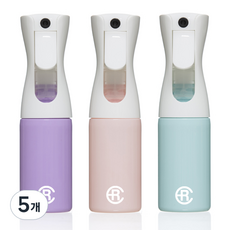 에어라파 압축 분무기 3종 세트 S 160ml, 아이스크림 핑크, 모브, 민트, 5개