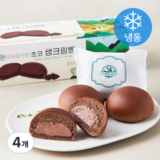 아침미소목장 초코 생크림빵 6개입 (냉동), 390g, 4개