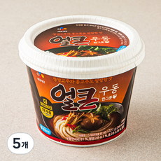 CJ 얼큰우동 한그릇, 221g, 5개