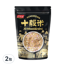 HomeBrown 紅布朗 十穀米, 台灣製造 香Q鬆軟 養生, 900g, 2包