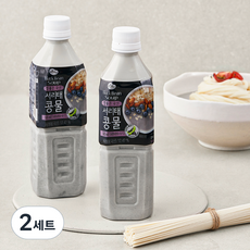 맑은물에 국산 서리태 콩물과 풍국면 콩국수키트 1.2kg 2인분, 2세트