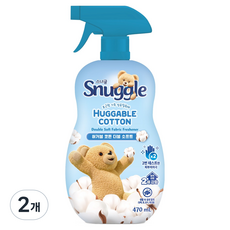 스너글 허거블 코튼 더블 소프트 섬유탈취제 본품, 470ml, 2개