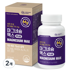 대상웰라이프 마그네슘 맥스 108g, 90정, 2개