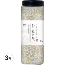 건강곡간 페루산 화이트퀴노아 통, 1kg, 3개